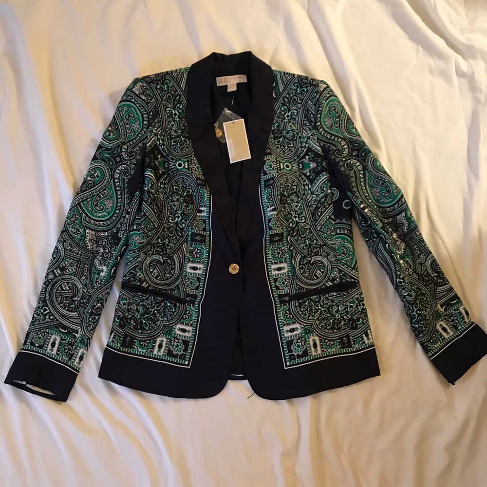 Michael Michael Kors Bandana Print Blazer